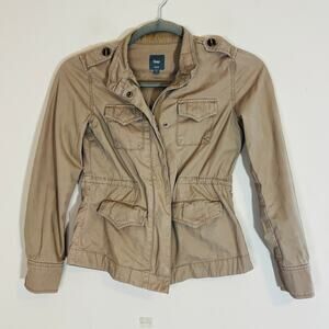 Gap Utility Field Jacket XS Beige Tan Gorpcore Outdoors Campcore Cabincore